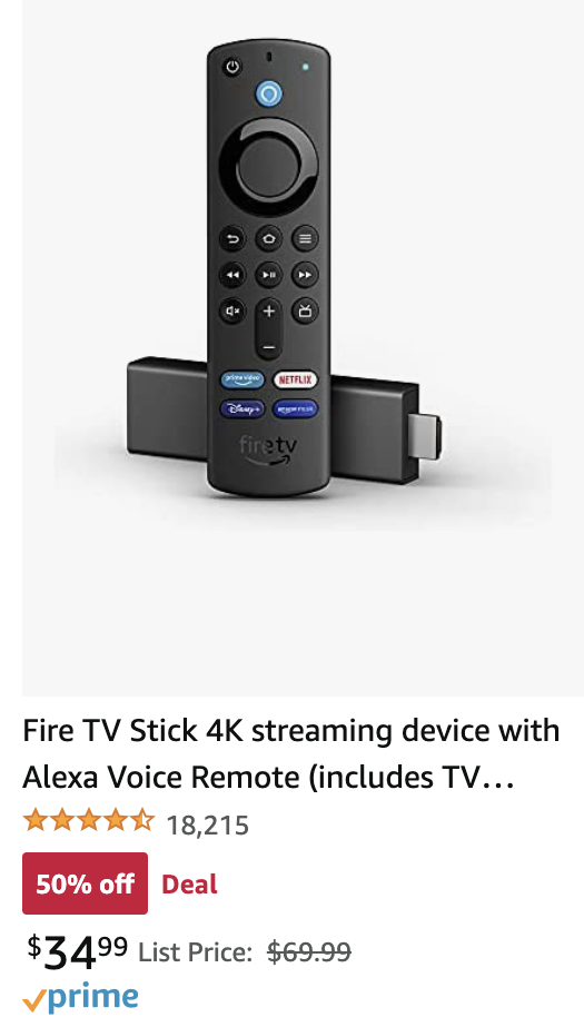 Black Friday | Amazon | Fire TV Stick