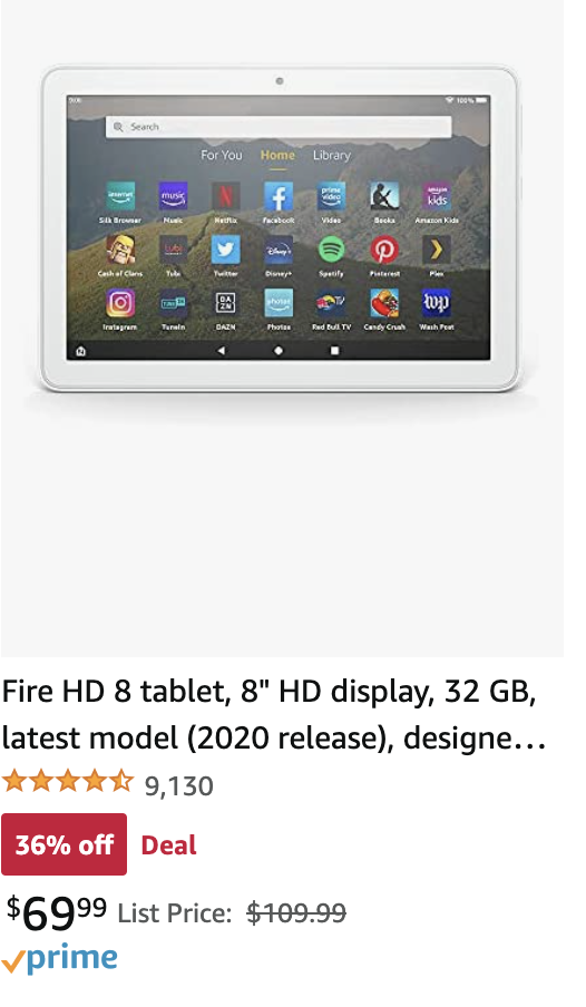 Black Friday | Amazon | Fire Tablet