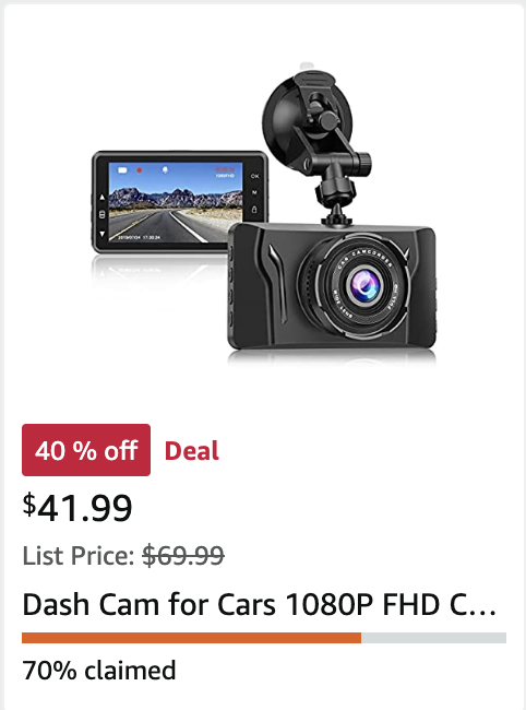 Black Friday | Amazon | 車cam