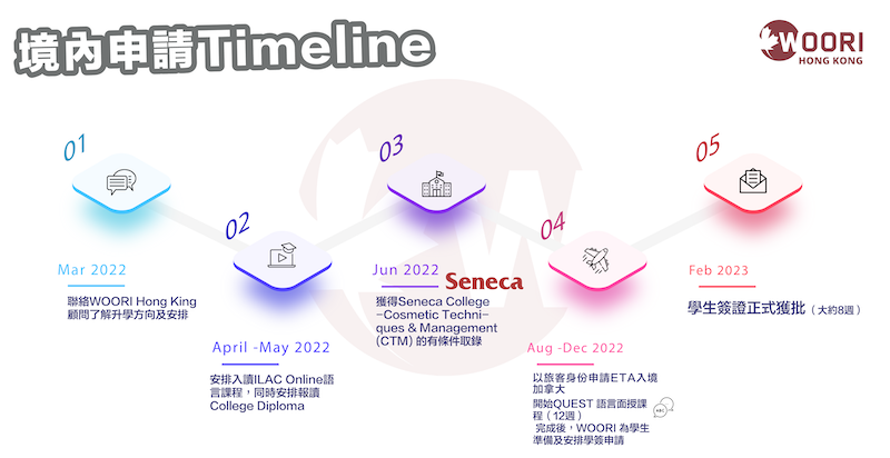 境內申請 Timeline