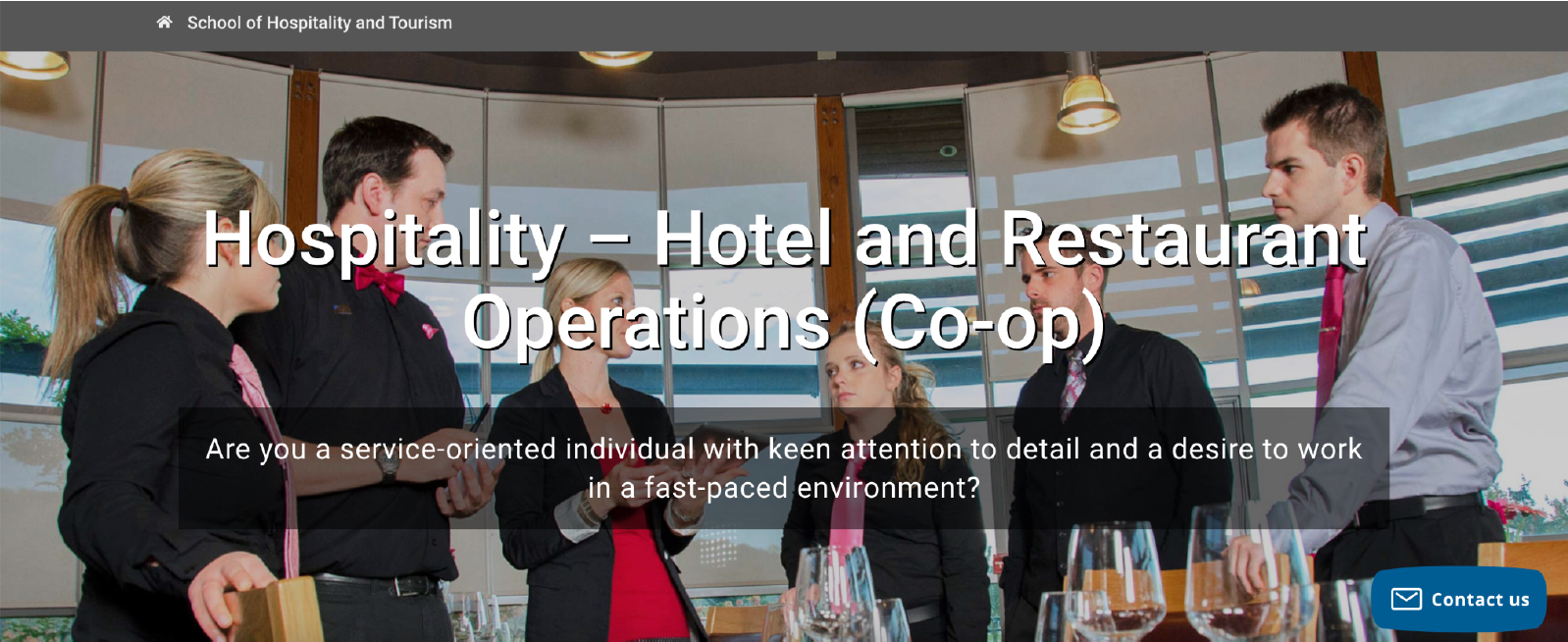 Niagara College | Hospitality – Hotel and Restaurant Operations