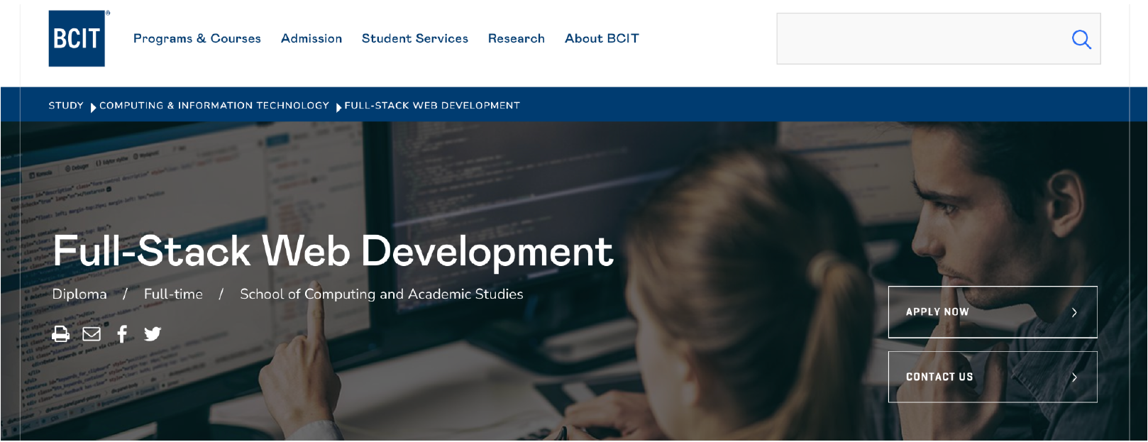 BCIT | Full - Stack Web Development