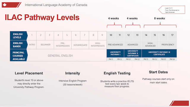 加拿大ESL語言銜接課程級別